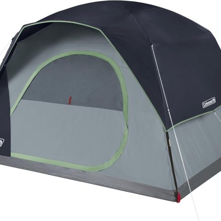 Coleman Skydome Tent with 5 Minute Setup, 2/4/6/8 Person Weatherproof Tent with Rainfly & Carry Bag, 20% More Headroom Than Traditional Shelters